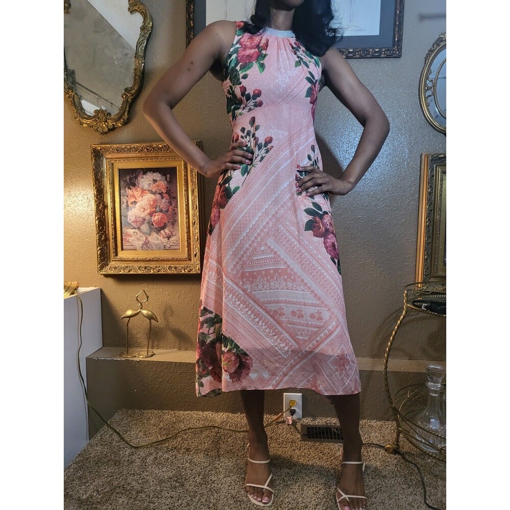 Anthropologie Dress Pankaj & Nidhi Size 4 Colorful Butterfly Garden  $198 NWT